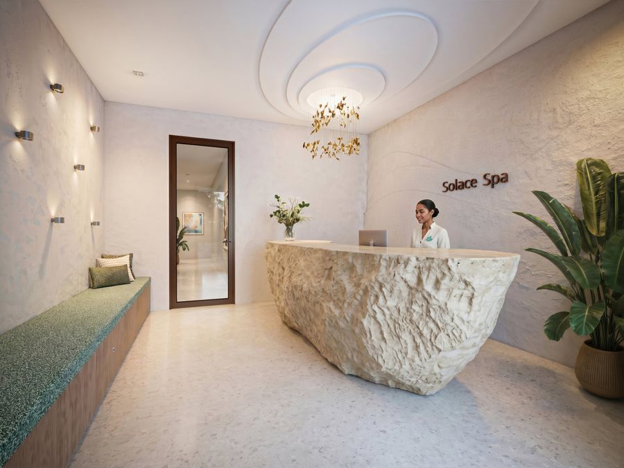 Solace Spa reception at Club Catalina